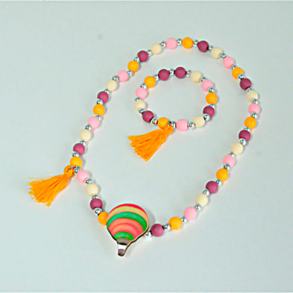 set colier+bratara Kis me 211108